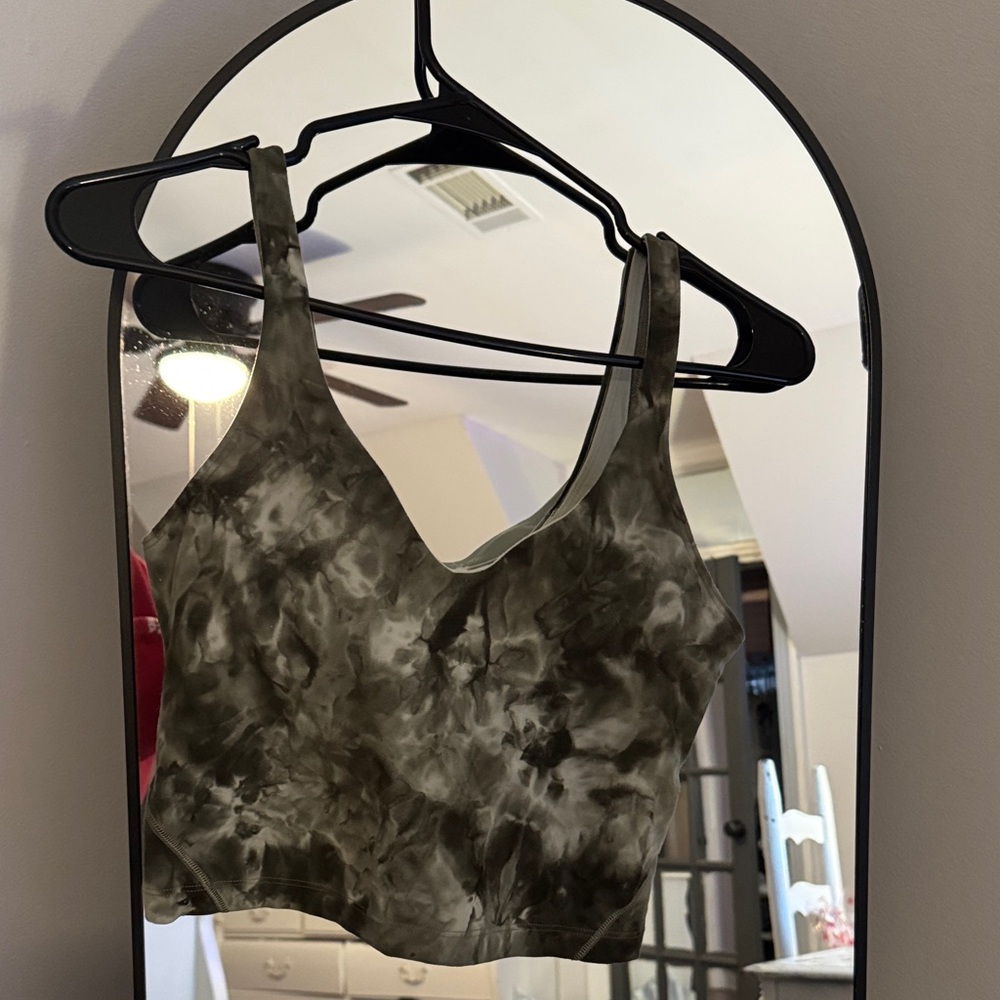 Dark Green Tie-Dye Lululemon align tank